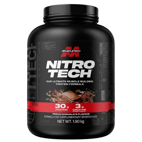 MuscleTech Nitro Tech Whey Protein Powder 4lb