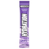 Purple Muscle Nation Hydration drink mix packet on a white background