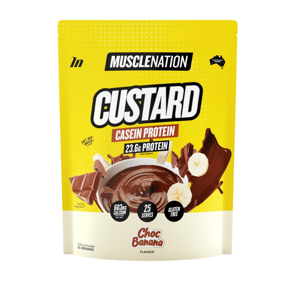 Muscle Nation Custard Casein Protein 1kg