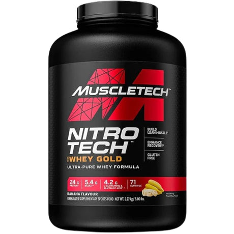 MuscleTech Nitro Tech 100% Whey Gold Protein Powder 5lb