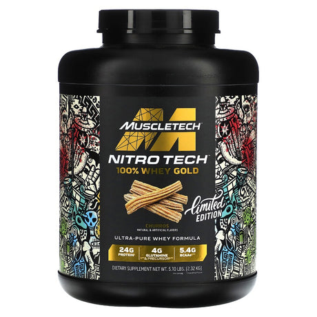 MuscleTech Nitro Tech 100% Whey Gold Protein Powder 5lb