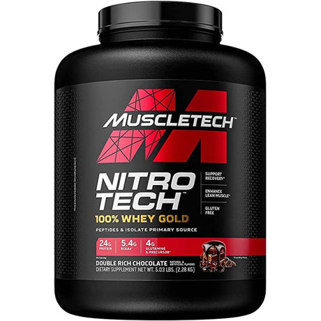 MuscleTech Nitro Tech 100% Whey Gold Protein Powder 5lb