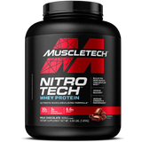 Muscletech Nitro Tech Whey Protein container on a white background