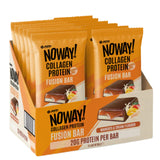 Box of NOWAY! Collagen Protein Fusion Bars on a white background