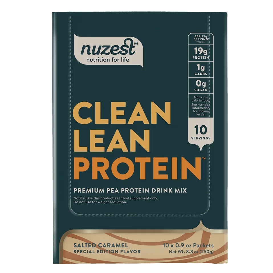 Nuzest Clean Lean Protein package on a white background