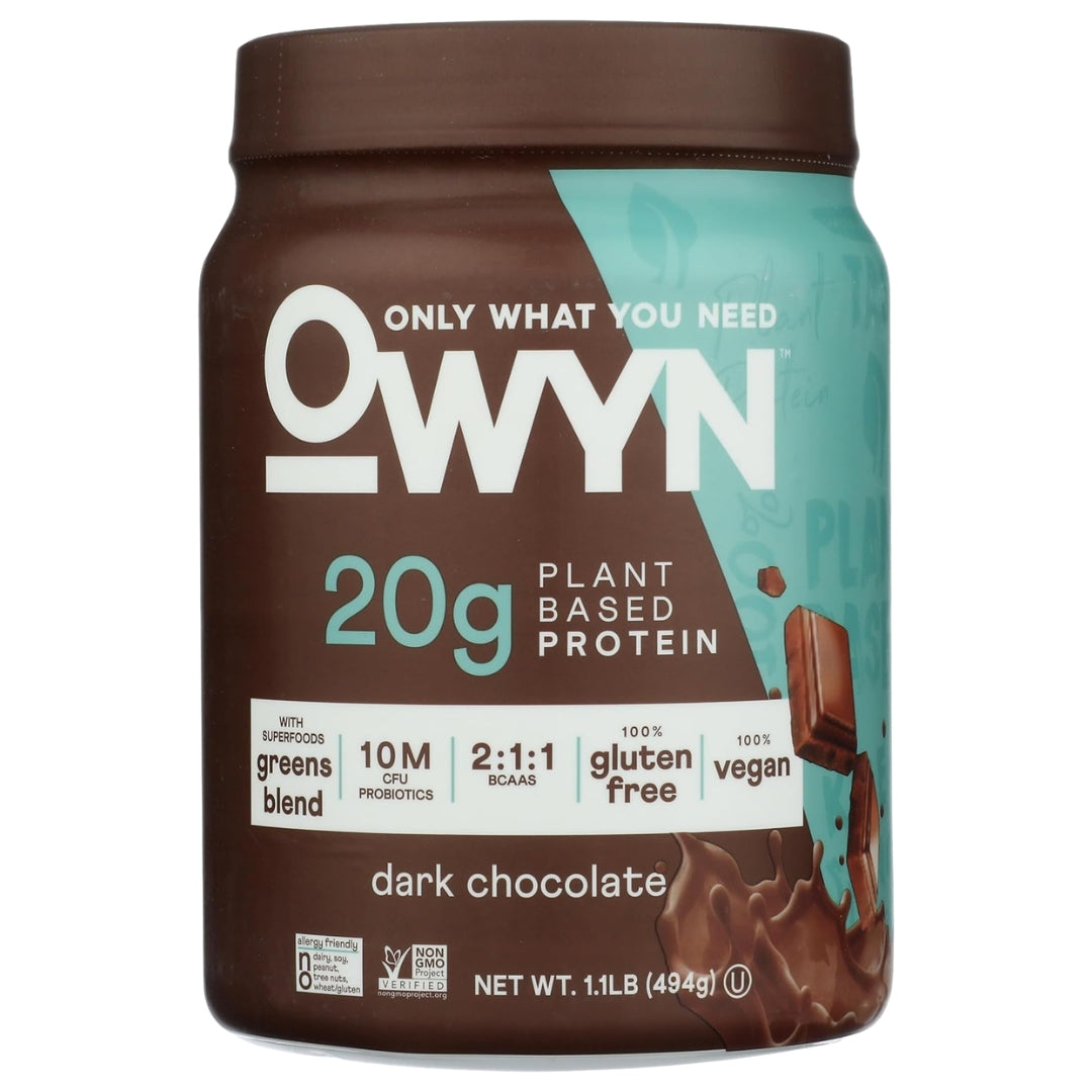 OWYN Plant-Based Protein Powder w/ Probiotics and Superfoods Greens