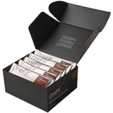 Open black box containing OneFit product packages on a white background