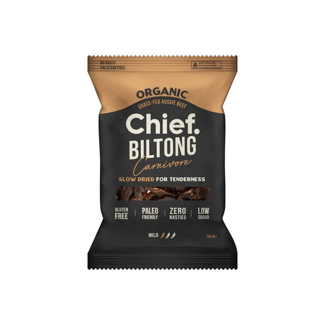 Chief Organic Grass-Fed Beef Biltong 90g