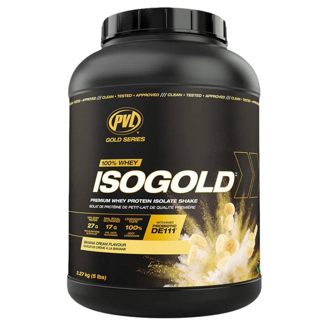 PVL ISOGOLD Premium Whey Isolate Protein Powder 5lb (Original Recipe - Canada)