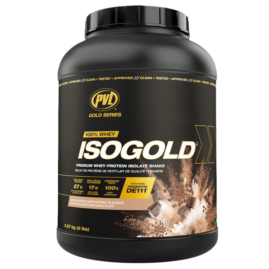 PVL ISOGOLD Premium Whey Isolate Protein Powder 5lb (Original Recipe - Canada)