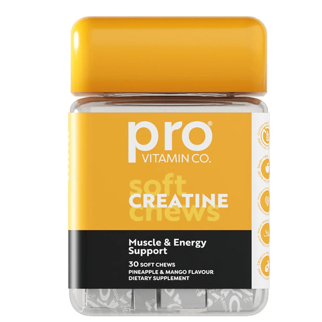 yellow container of pro vitamin co creatine chews