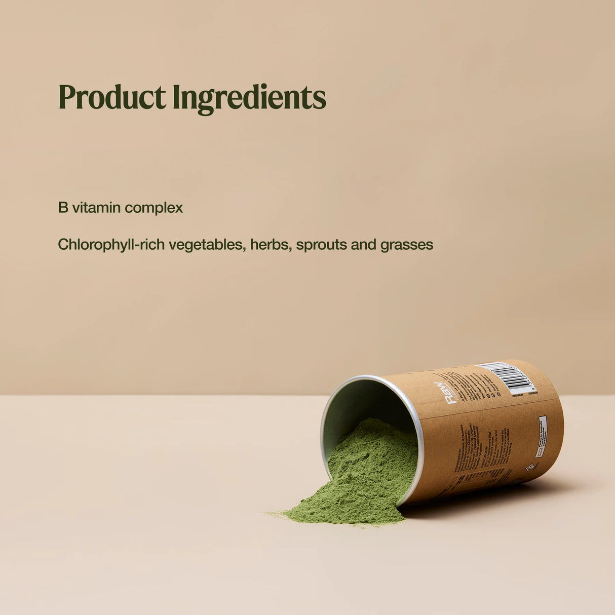 Raw Real Food Nutrients Organic Greens Powder
