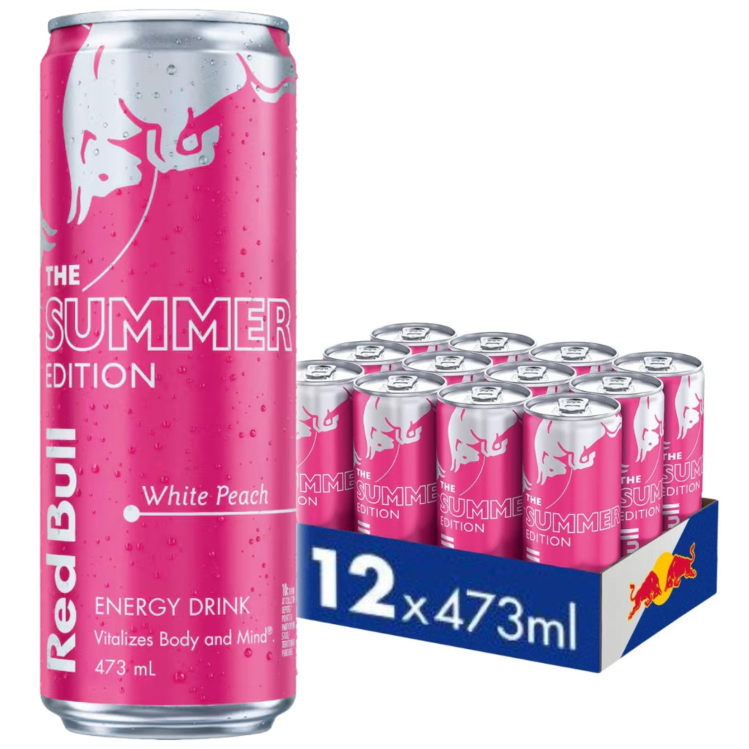 Red Bull Energy Drink Summer Edition White Peach 473ml