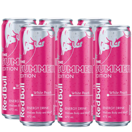 Red Bull Energy Drink Summer Edition White Peach 473ml