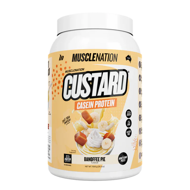 Muscle Nation Custard Casein Protein 1kg