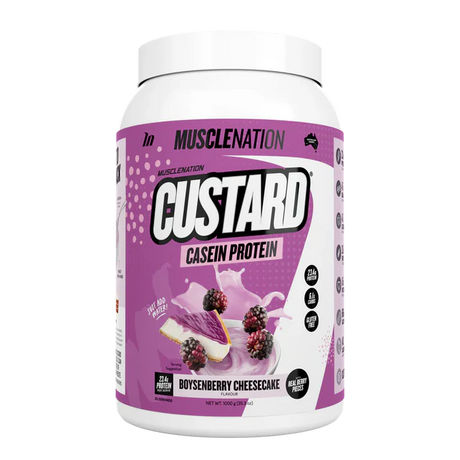 Muscle Nation Custard Casein Protein 1kg