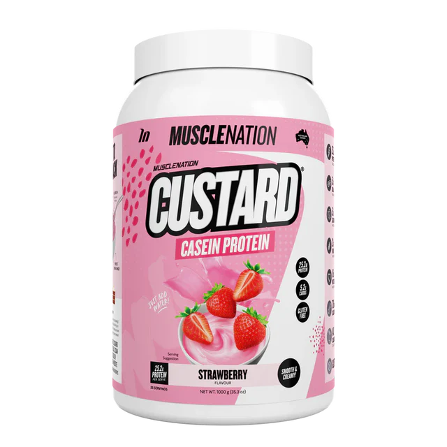 Muscle Nation Custard Casein Protein 1kg