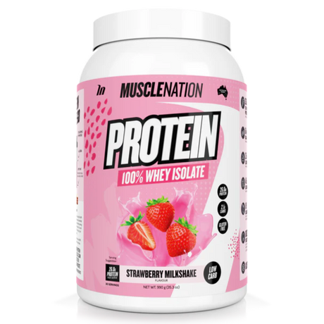 Muscle Nation 100% Whey Isolate Protein Powder 990g