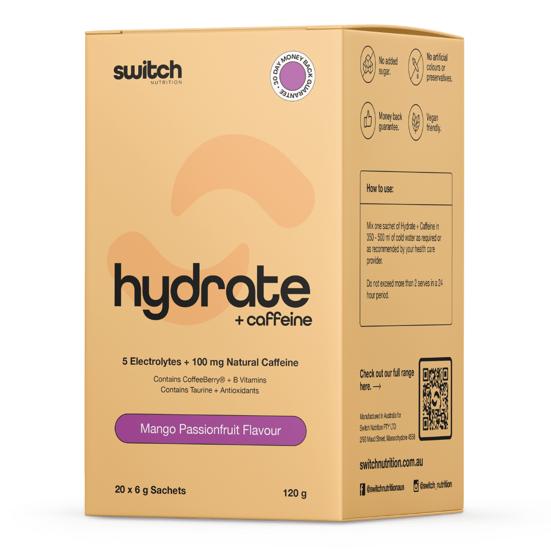 Switch Nutrition Hydrate + Caffeine Sugar Free Powder