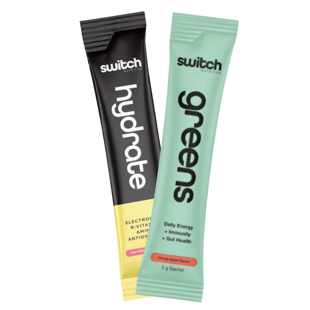 Switch Nutrition 1xHydrate + 1xGreens Sachet Sampler *Gift*