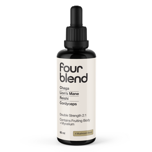 Four Blend bottle on a white background