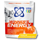 USN Winner's Energy sports hydration drink package on a white background