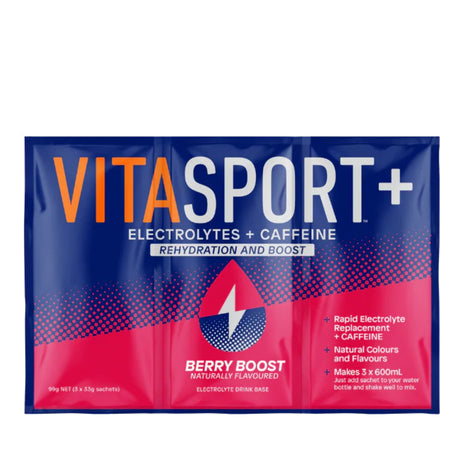Vitasport+ Electrolytes + Caffeine Rehydration Sachets