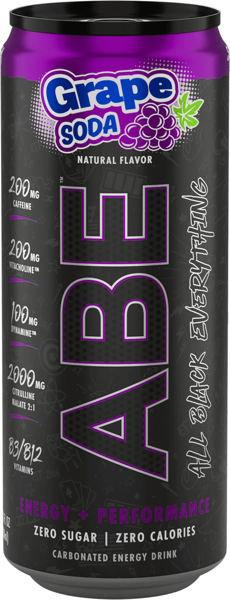 ABE Energy Drink Grape Soda / Single