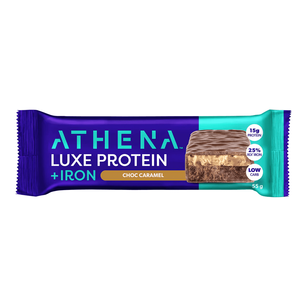 Athena Luxe Protein + Iron Bars Single / Chocolate Caramel