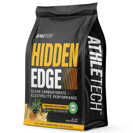 Athletech Hidden Edge supplement package on a white background