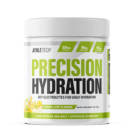 Athletech Precision Hydration supplement container on a white background