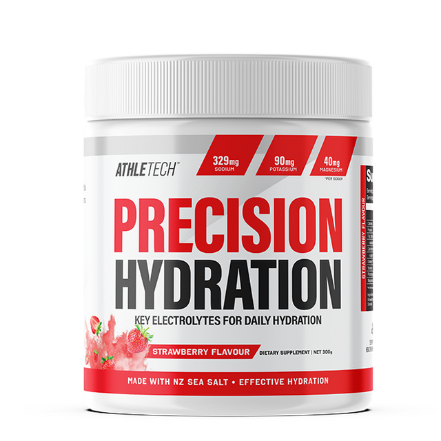 Athletech Precision Hydration supplement container on a white background