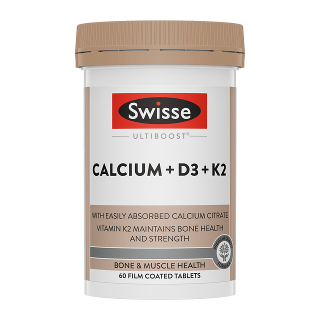 Ultiboost Calcium + D3 + K2 Caps