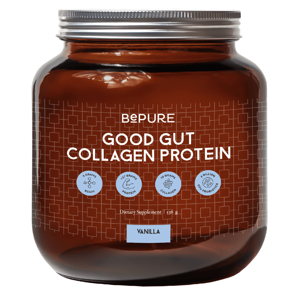 BePure Good Gut Protein Vanilla / Glass Jar