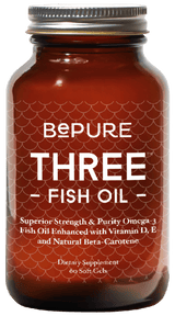 BePure Three Fish Oil 60 Caps - (30 day supply)