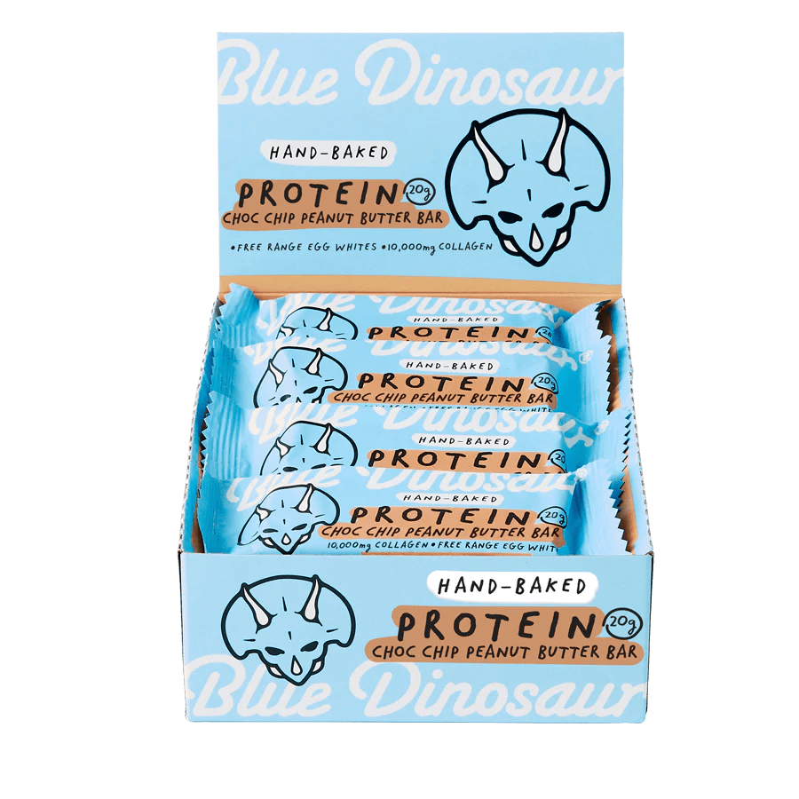 Blue Dinosaur Protein Bars 12 Pack / Choc Chip Peanut Butter