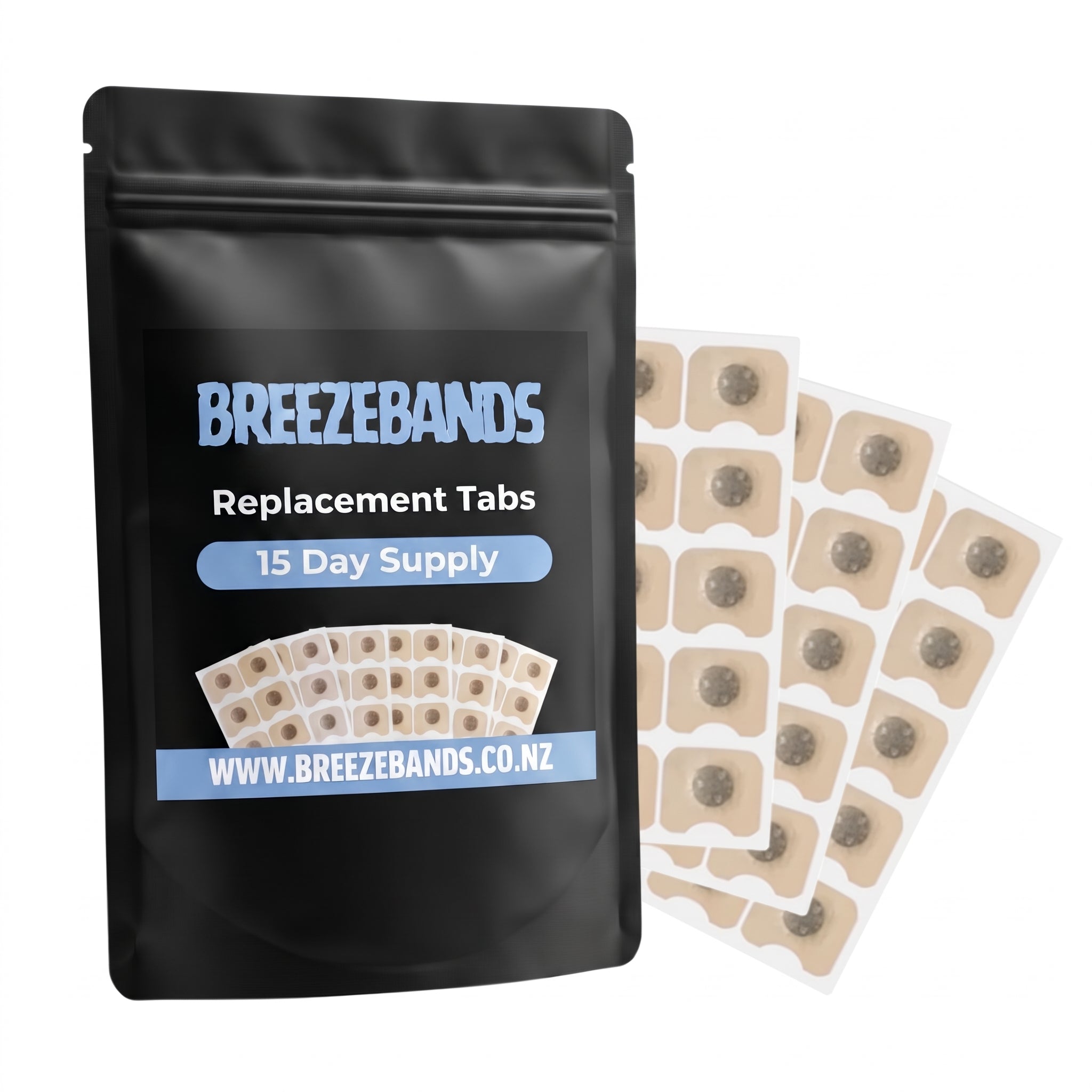 BreezeBands Replacement Tabs (15 Day Supply) *Gift*