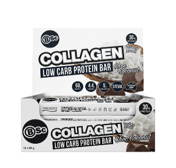BSC Collagen Low Carb Protein Bar Chocolate Coconut / 12 Pack