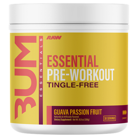 Get Raw Cbum Essential Tingle Free Pre-Workout