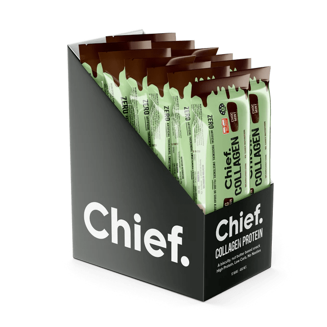Chief Collagen Protein Bar 12 Box / Choc Mint