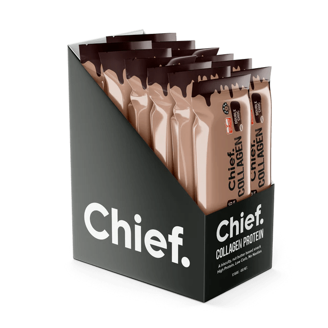 Chief Collagen Protein Bar 12 Box / Double Choc