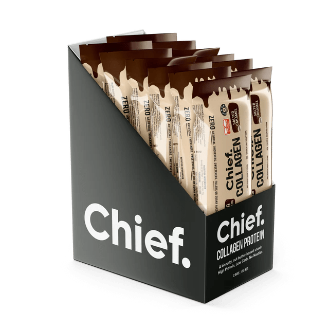 Chief Collagen Protein Bar 12 Box / Salted Caramel