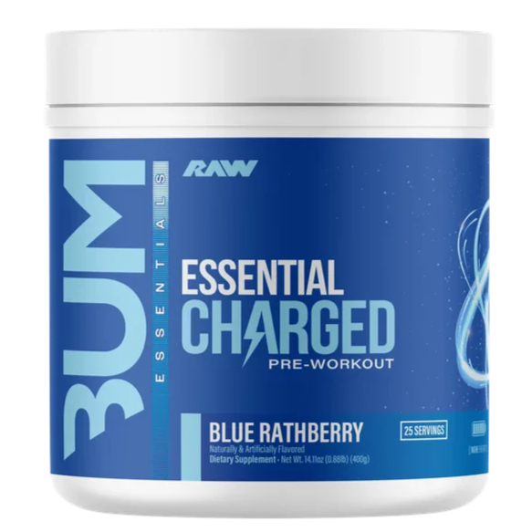 Cbum Pre Workout Raspberry Get Raw Cbum Essentials Charged Pre-Workout – Sportsfuel Supplements NZ