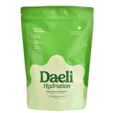 Green package of Daeli Hydration on a pink background