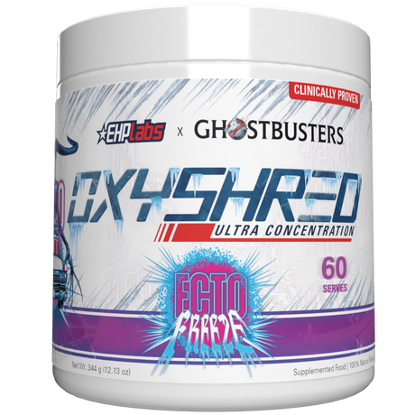 EHP Labs OxyShred Ultra Concentration Fat Burner Ghostbusters Grape Ecto Freeze