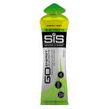 Green and white energy gel pack with 'Science in Sport' branding on a white background