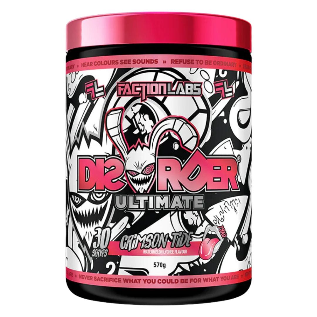 Faction Labs Disorder Ultimate Pre Workout Crimson Tide - Watermelon Lychee / 30 Serves
