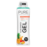 PURE Sports Nutrition Fluid Energy Gel packaging with tropical fruit flavor on a white background