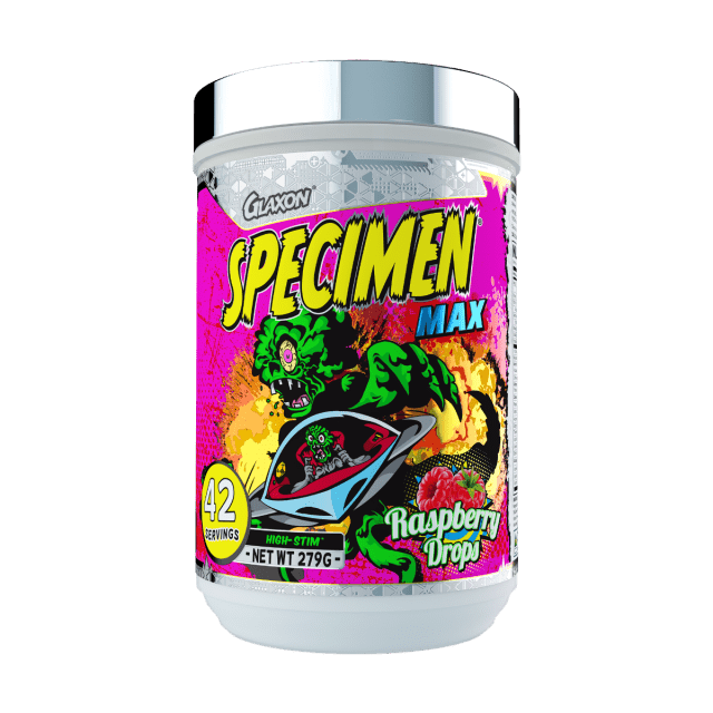 Glaxon Specimen Max - High Stim Pre-Workout Raspberry Drops