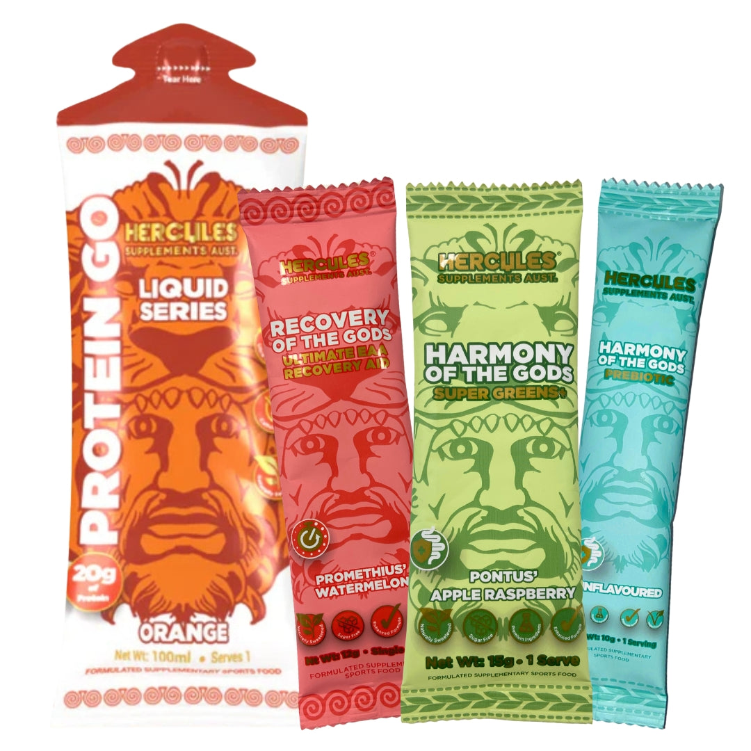 Hercules Welcome Sample Pack (1x Protein Go, 3x Msc Sachets) *Gift*